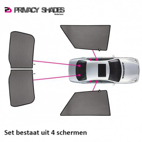 Car shades Nissan Pixo 5-deurs 2009- autozonwering