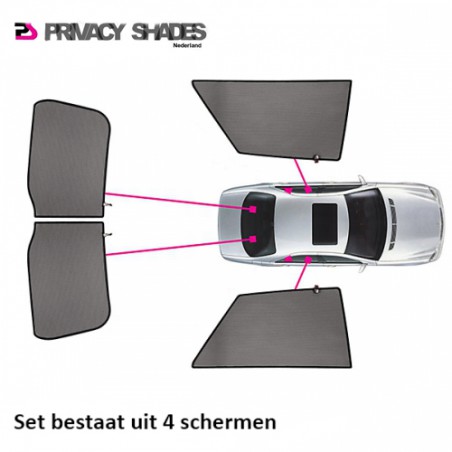Car shades Peugeot 208 3-deurs 2012- autozonwering
