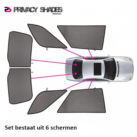 Car shades Saab 9-3 Station 2005- autozonwering