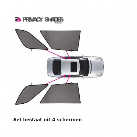 Privacy shades BMW 5-Serie E39 Sedan 1996-2003 (alleen achterportieren 4-delig) autozonwering