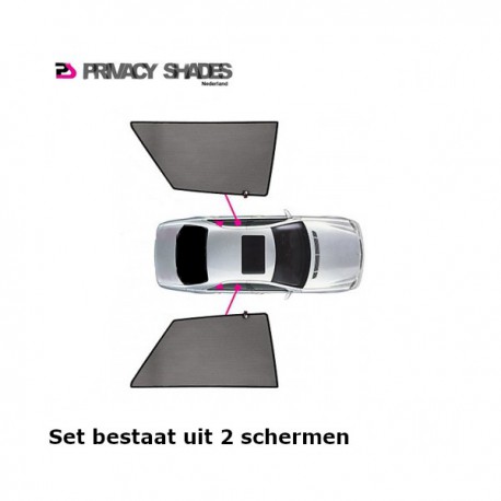 Privacy shades Dacia Sandero 5 deurs 2012- incl. Stepway (alleen achterportieren 2-delig) autozonwering
