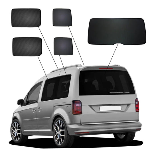 SunClip Zicht- & Zonwering passend voor Volkswagen Caddy IV Variant 5-deurs 2015-2020 (met achterklep)