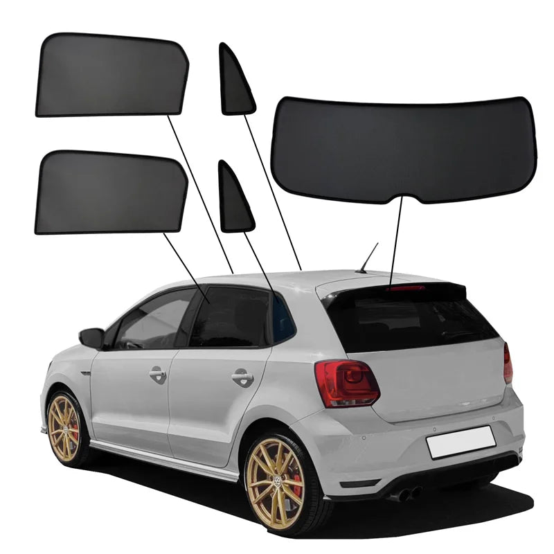 SunClip Zicht- & Zonwering passend voor Volkswagen Polo 6R/6C 5-deurs 2009-2017
