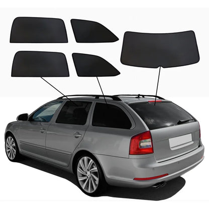 SunClip Zicht- & Zonwering passend voor Skoda Octavia II (1Z5) Combi 2004-2013