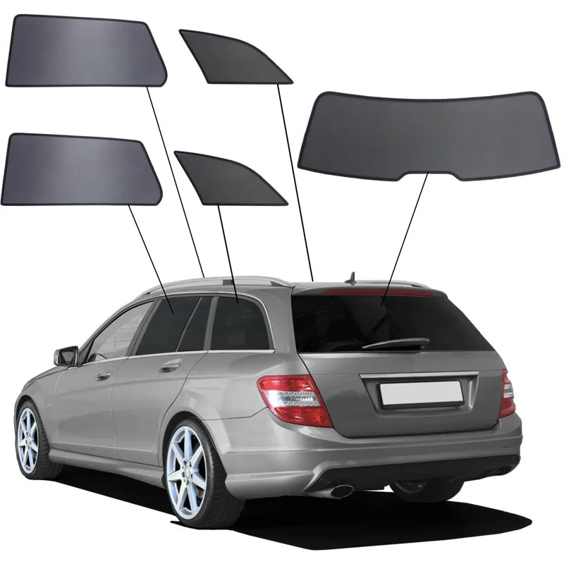 SunClip Zicht- & Zonwering passend voor Mercedes C-Klasse W204 Kombi 2007-2014