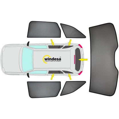 SunClip Zicht- & Zonwering passend voor Audi Q3 (F3B) 2019-2025 excl. Sportback