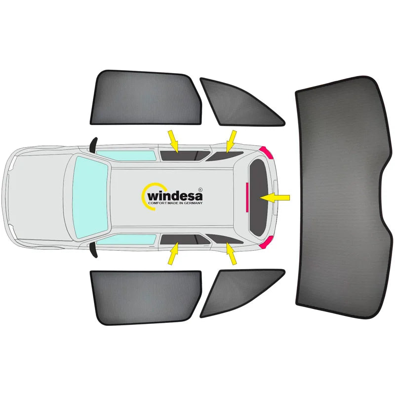 SunClip Zicht- & Zonwering passend voor Hyundai Tucson (NX4E) 2020-