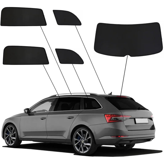SunClip Zicht- & Zonwering passend voor Skoda Superb 3V Kombi 2015-2023