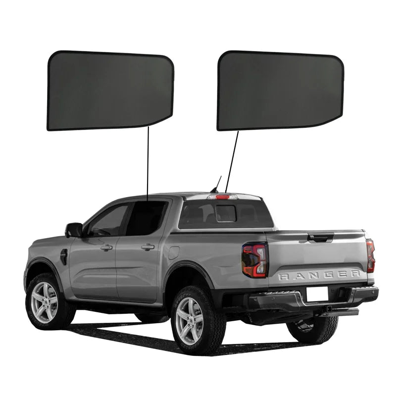 SunClip Zicht- & Zonwering passend voor Ford Ranger Crew Cab 2022-
