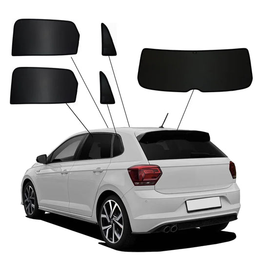 SunClip Zicht- & Zonwering passend voor Volkswagen Polo VI (AW) 5-deurs 2017-2021 & FL 2021-