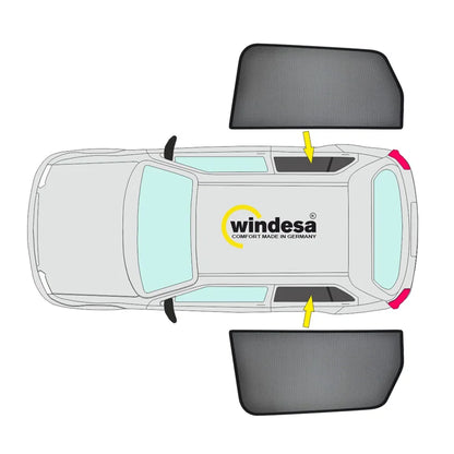 SunClip Zicht- & Zonwering passend voor Volkswagen Amarok II 2022-