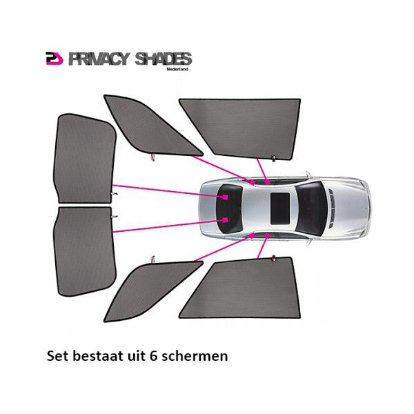 Set Car Shades passend voor Alfa Romeo 156 Station 1997-2006 (6-delig)