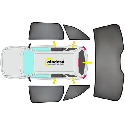SunClip Zicht- & Zonwering passend voor Volkswagen Taigo (CS1) 2021-