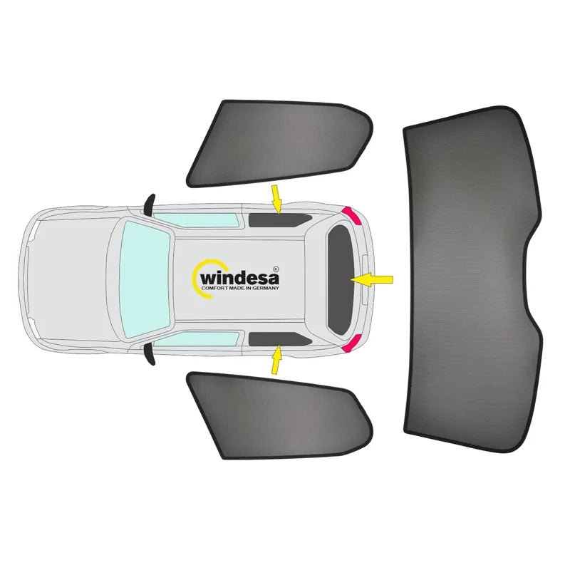 SunClip Zicht- & Zonwering passend voor Mini F56 One/Cooper/S 3-deurs 2014-2024