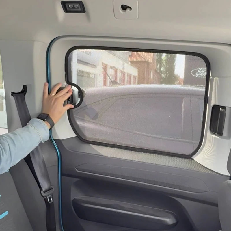 SunClip Zicht- & Zonwering passend voor Ford Tourneo Connect 5-deurs 2022- (met uitzetramen)
