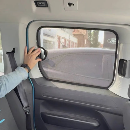 SunClip Zicht- & Zonwering passend voor Ford Tourneo Connect 5-deurs 2022- (met uitzetramen)