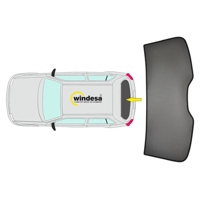 SunClip Zicht- & Zonwering passend voor Mercedes V-Klasse W447 2014-2024 (alleen achterklep)